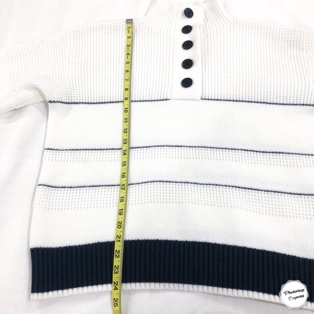 Commense Open Collar Button Up Sweater - Picture 8 of 9
